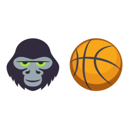 🦍🏀 Emoji Domain EmojiOne rendering